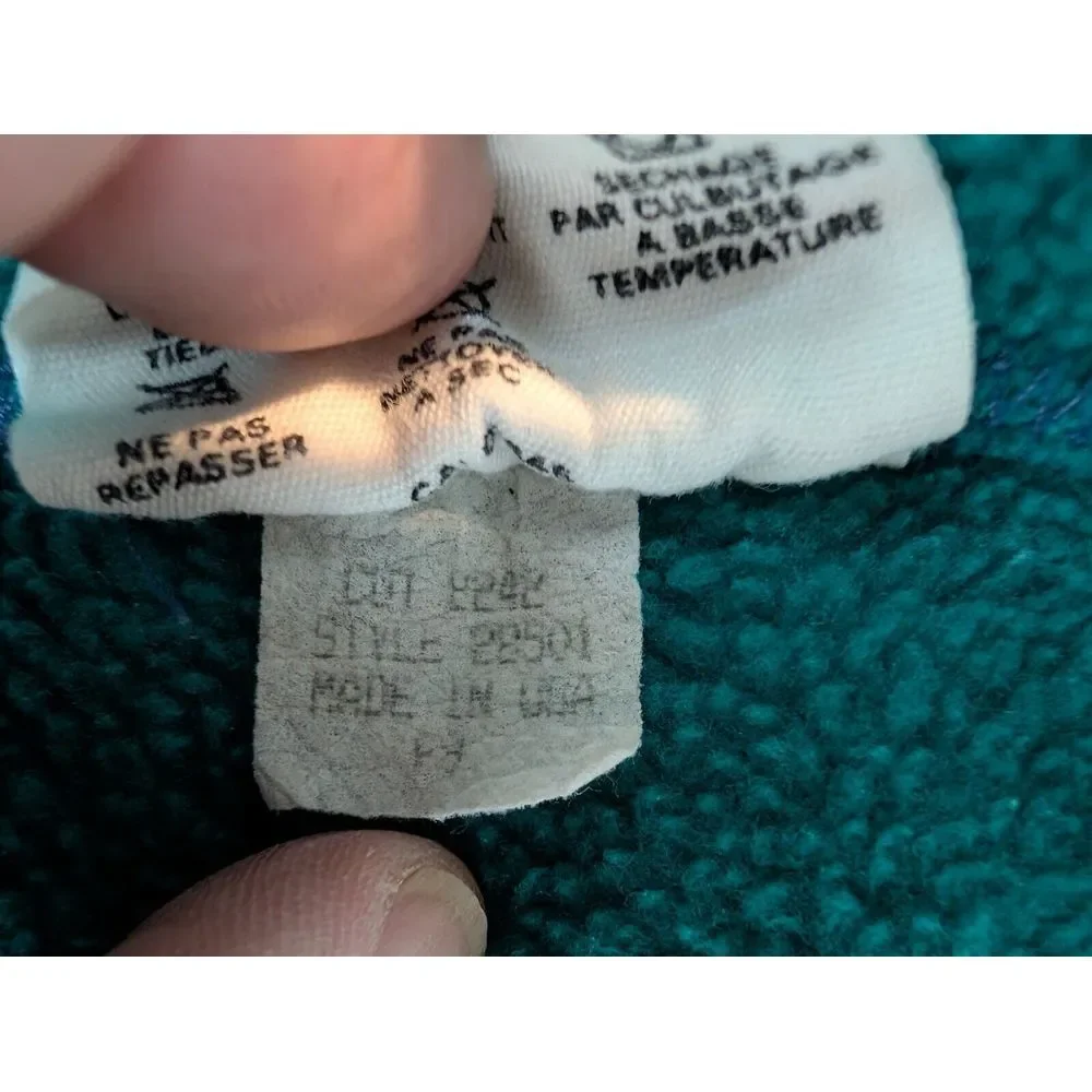 Vtg Patagonia Vest Synchilla Fleece Lined Nylon Shell Zipper Pockets Unisex XS - Picture 10 of 11